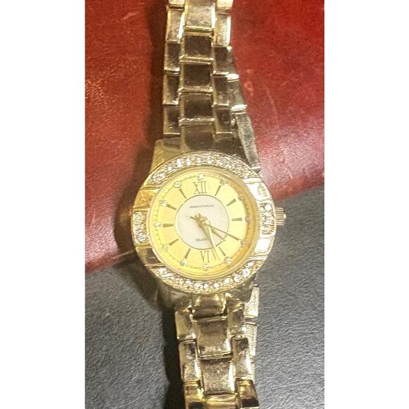 Women's 25mm Gold ToneJessica Carlyle Watch, Crystal Accents - Picture 4 of 4